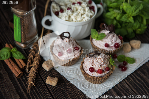 Image of Homemade dessert from cottage cheese