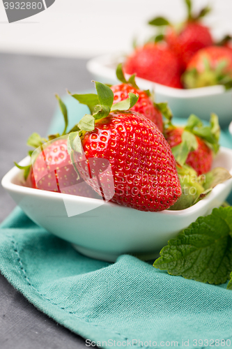 Image of Appetizing strawberry in the bowl