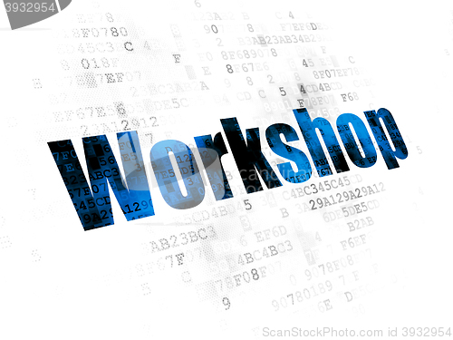 Image of Learning concept: Workshop on Digital background