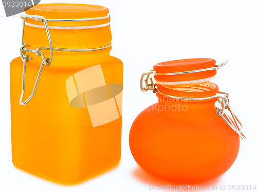 Image of Jars over White