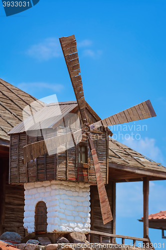 Image of Windmill against the Blue Sky