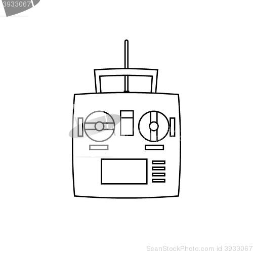 Image of Remote control simple icon on white background. Vector illustration.