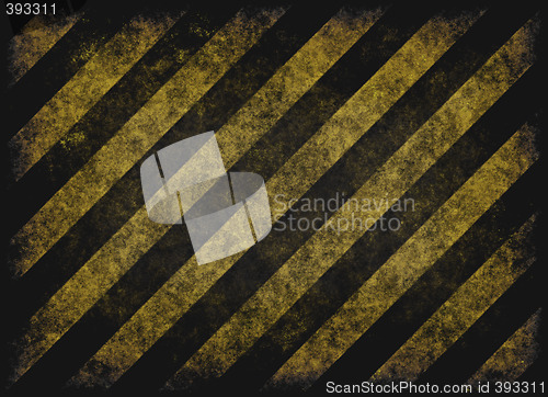 Image of grunge hazard stripes