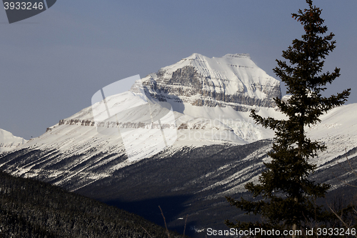 Image of Rocky Mountains in Winter Canada