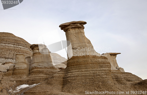 Image of Badlands Alberta  hoo doo