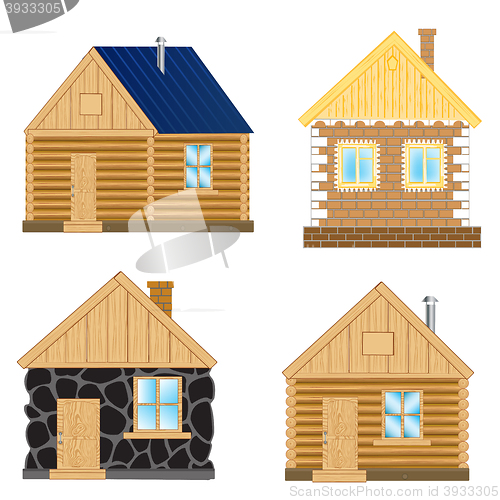 Image of Buildings on white background