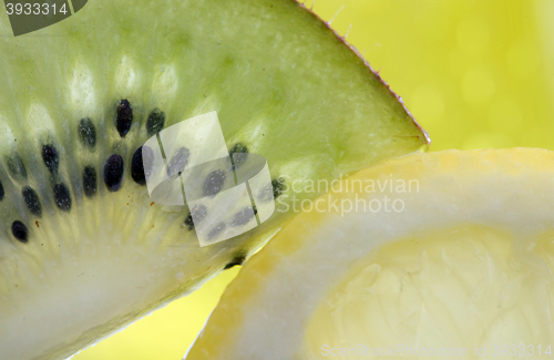 Image of Kiwi Fruit and Lemon Slice