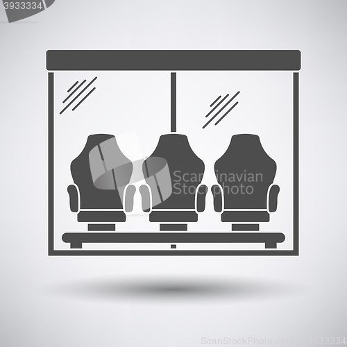 Image of Soccer player\'s bench icon