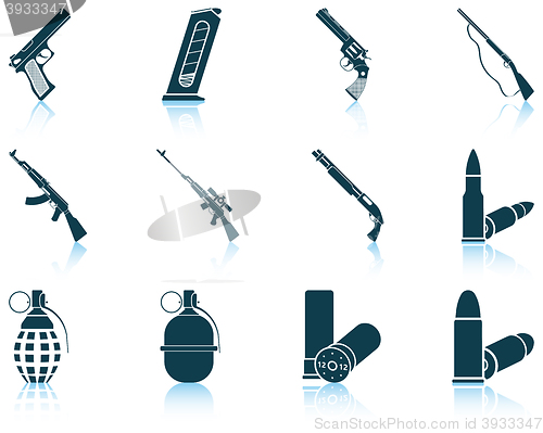 Image of Set of weapon icons