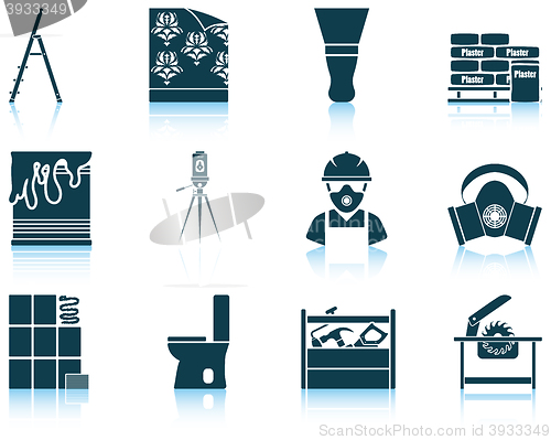 Image of Set of flat repair icons