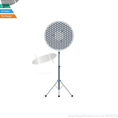 Image of Flat design icon of portrait plate flash