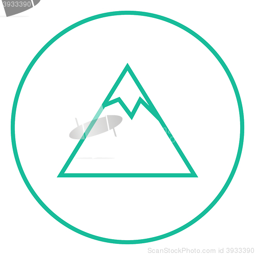 Image of Mountain line icon.