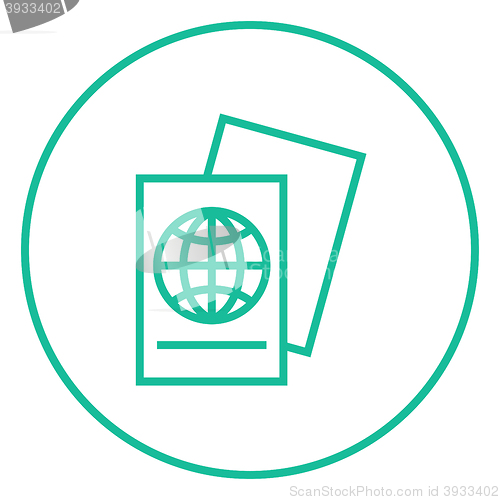 Image of Map line icon.