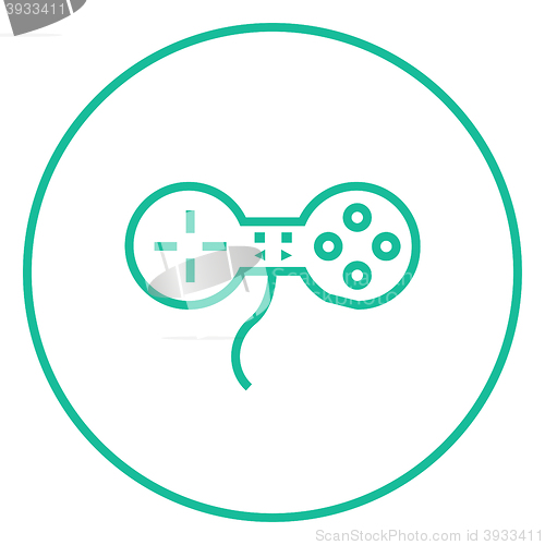 Image of Joystick line icon.