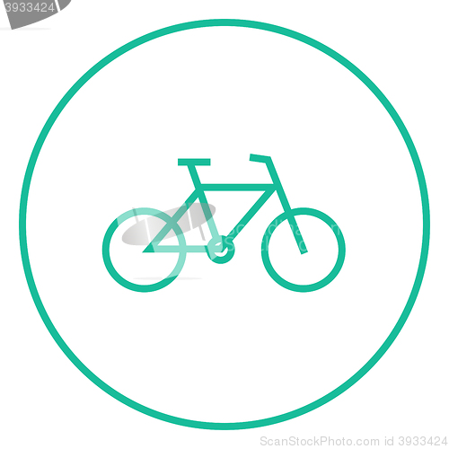 Image of Bicycle line icon.