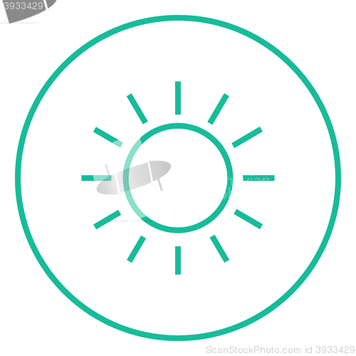 Image of Sun line icon.