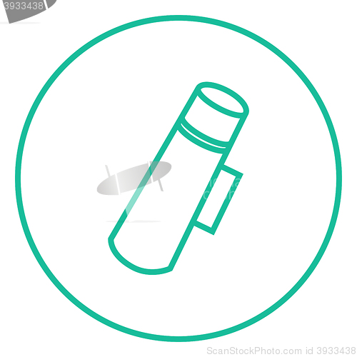 Image of Thermos line icon.