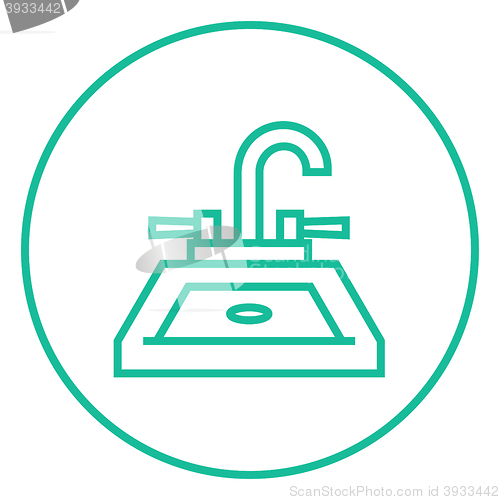 Image of Sink line icon.