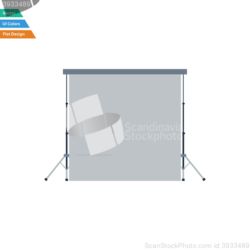 Image of Flat design icon of studio photo background