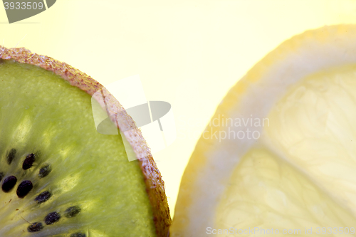 Image of Kiwi Fruit and Lemon Slice
