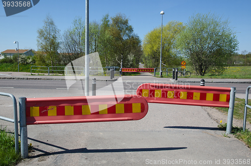 Image of Roadblocks by roadside