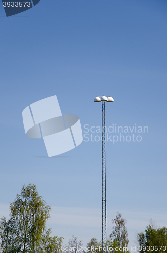 Image of Tall lamp post
