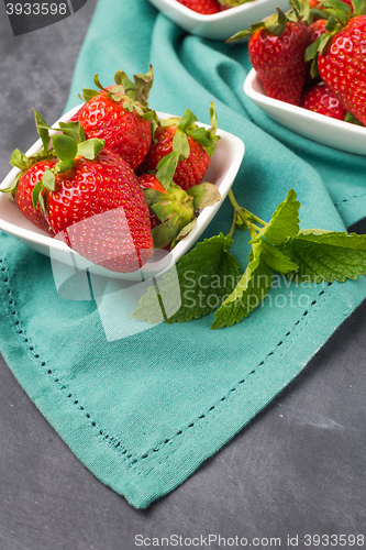 Image of Appetizing strawberry in the bowl