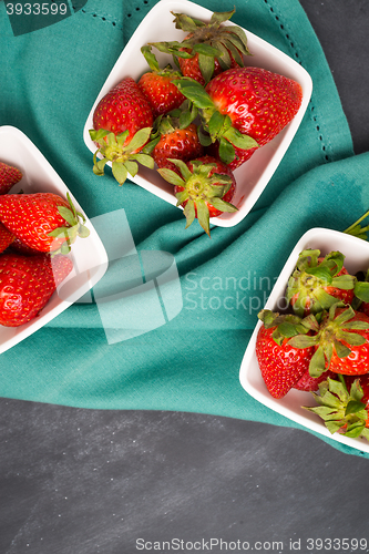 Image of Appetizing strawberry in the bowl