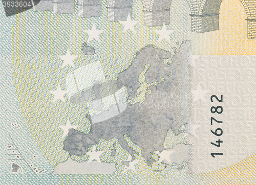 Image of Close-up of a 5 euro bank note