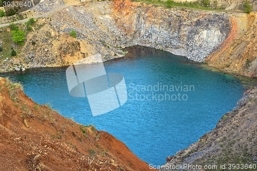 Image of lake in old abandoned quarry
