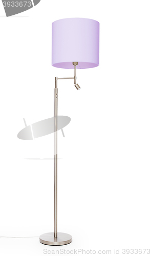 Image of Purple floor lamp, isolated