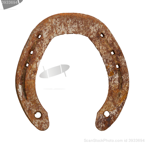 Image of Rusty metal horseshoe