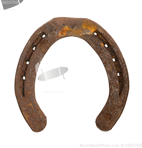 Image of Rusty metal horseshoe