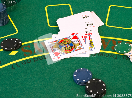 Image of Chips and Playing Cards