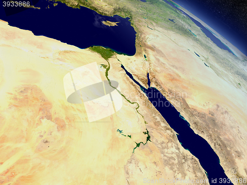 Image of Egypt from space