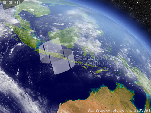 Image of Indonesia from space