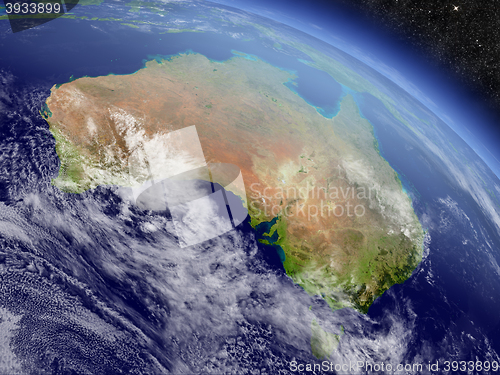 Image of Australia from space