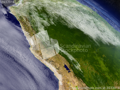 Image of Peru from space