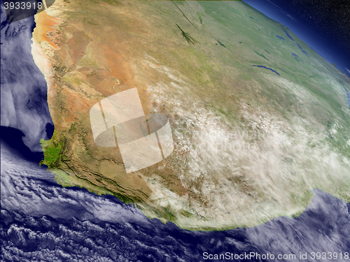 Image of South Africa from space