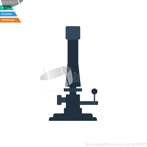 Image of Flat design icon of chemistry burner