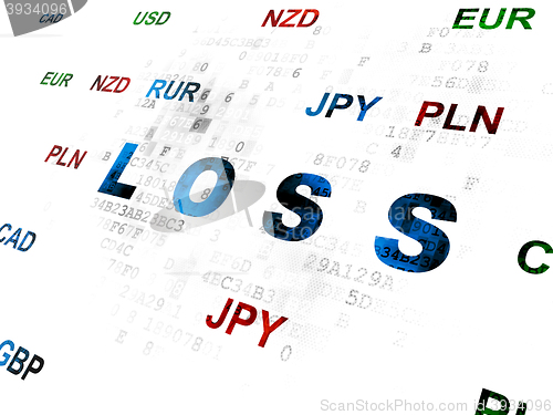 Image of Business concept: Loss on Digital background