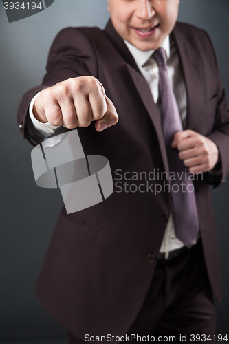 Image of Close-up of man\'s fist boxing