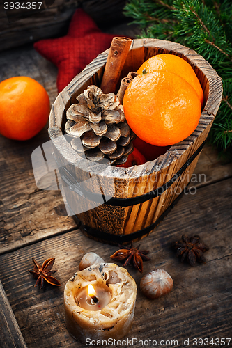 Image of Christmas decorations for the holiday