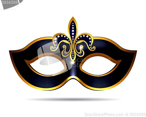 Image of Black carnival mask