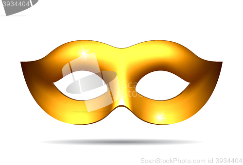 Image of Gold carnival mask