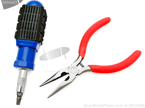 Image of Screwdriver and Pliers