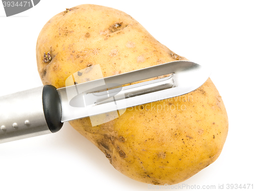 Image of Potato with Knife