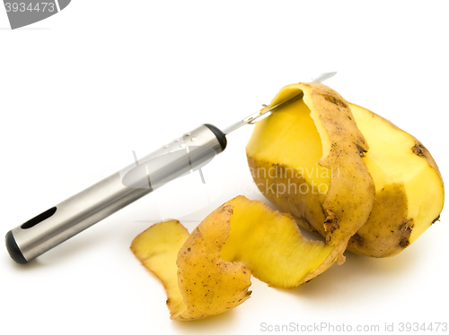 Image of Potato with Knife