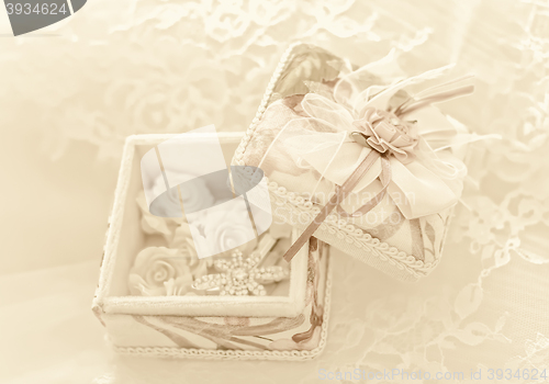 Image of Vintage soft blurred wedding background 