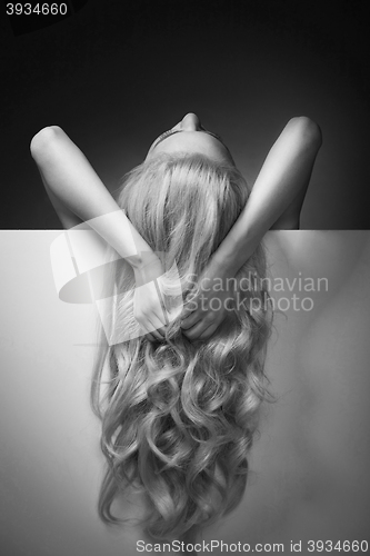 Image of Beautiful Long Hair on an Attractive Woman